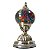 Abajur Turco Mosaico Metal Vidro Mesclado Bivolt 28 cm - Imagem 3