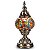 Abajur Turco Mosaico Metal Vidro Mesclado Bivolt 28 cm - Imagem 1