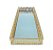 Bandeja Espelhada Decorativa Moderna Gold Lavabo Sala 20x10 - Imagem 2