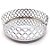 Bandeja Espelhada Decorativa Prata Cozinha Lavabo Sala 12cm - Imagem 1