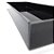 Bandeja Lavabo Sala Bandeja em Vidro Preto Brilhante 25x10cm - Imagem 4