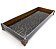 Bandeja Lavabo Sala em Vidro Preto Brilho Modern 25x10cm - Imagem 1