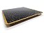 Bandeja Lavabo Sala Vidro Craquelado Preto e Dourado 15cm - Imagem 3