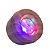 Base Giratória Textura Madeira Leds Rgb para Enfeites 4 cm - Imagem 1
