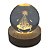 Bola de Cristal Luminária Nossa Senhora Base de Madeira 6 cm - Imagem 1