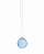 Bola Multifacetada azul claro Feng Shui Furo p Pendurar 4cm - Imagem 5