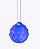 Bola Multifacetada Azul Feng Shui Furo para Pendurar 4cm - Imagem 3