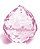Bola Multifacetada Rosa Feng Shui C/Furo para Pendurar 4cm - Imagem 2