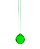 Bola Multifacetada Verde Feng Shui C/Furo para Pendurar 4cm - Imagem 5