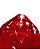 Bola Multifacetada Vermelho Feng Shui Furo para Pendurar 4cm - Imagem 2