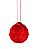 Bola Multifacetada Vermelho Feng Shui Furo para Pendurar 4cm - Imagem 3