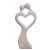 Estatueta Casal Apaixonado em Forma de Coração em Cerâmica - Imagem 1