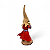 Estátueta Duende Vermelho Pedra Olho de Gato Proteção 15 cm - Imagem 3