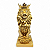 Estatueta Leão Dourado Brilhante com Coroa de Resina 36 cm - Imagem 1