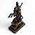 Imagem Estátua São Jorge Resina Ouro Envelhecido 15 cm - Imagem 2