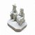 Imagem Estátua Casal Pretos Velhos Resina Branca 10 cm - Imagem 2