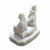 Imagem Estátua Casal Pretos Velhos Resina Branca 10 cm - Imagem 4