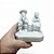 Imagem Estátua Casal Pretos Velhos Resina Branca 10 cm - Imagem 3