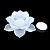 Porta Velas em Vidro Flor de Lótus - Enfeite Vidro Branco - Imagem 3