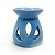 Rechô em Cerâmica Pétalas Perfumadas Porta Velas Azul 7cm - Imagem 1
