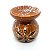 Rechô em Cerâmica Flores Perfumadas Porta Velas Marrom 8cm - Imagem 3