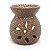 Rechô em Cerâmica Flores Perfumadas Porta Velas Marrom 8cm C - Imagem 1