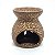Rechô em Cerâmica Flores Perfumadas Porta Velas Marrom 8cm C - Imagem 2