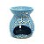 Rechô em Cerâmica Pétalas Perfumadas Porta Velas Azul 7cm C - Imagem 3