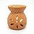Rechô Cerâmica Pétalas Perfumadas Porta Velas Laranja 7cm C - Imagem 1
