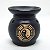 Rechô Cerâmica Yin Yang Estilo Oriental Porta Velas Preto - Imagem 1