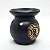 Rechô Cerâmica Yin Yang Estilo Oriental Porta Velas Preto - Imagem 3