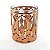 Castiçal Porta Velas em Vidro Portal Divino Rosé - Imagem 1