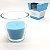 Vela Aromática Aroma Floral Vela Blue Flowers Copo de Vidro - Imagem 4