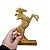Estátua Cavalo Dourado Força Espiritual Total Brilho 17 cm - Imagem 4