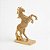 Estátua Cavalo Dourado Força Espiritual Total Brilho 17 cm - Imagem 2