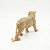 Estátua Tigre Dourado Andando Brilhante Detalhado 22 cm - Imagem 3