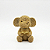 Estátua Elefante Dourado com Detalhes Brilhantes 10 cm - Imagem 1