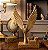 Escultura Águia Dourada Brilhante Decoração Sala Escritório - Imagem 5