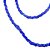 Guia Ogum Azul Cristal Miçanguinha 3 Fios Trançado 60 cm - Imagem 3