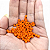 Miçanga Leitosa para Guia Laranja Vibrante Artesanato 4mm 1g - Imagem 3