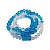 Guia Cristal 147 Contas Azul Claro e Cristal 60 cm Umbanda - Imagem 1