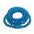 Guia Cristal 147 Contas Azul Claro Cristal 60 cm Umbanda - Imagem 1