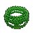 Guia Cristal 147 Contas Verde Cristal 60 cm Umbanda - Imagem 1