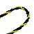 Guia 3 Fios Trançado Amarelo e Preto Oxumare 60 cm - Imagem 2