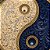 Toalha Ying Yang Clara Equilíbrio Espiritual 70 cm - Imagem 4
