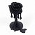 Ofertório Rosa Preta Ofertador Elegância Espiritual 10 cm - Imagem 1