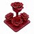 Ofertório Rosa Vermelha Ofertador Elegância Espiritual 7 cm - Imagem 1