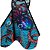 Nadadeiras Palas de fibra de vidro - Carbonfish SUMMER -  Polvo azul - Imagem 2