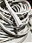 Perfil lateral  Carbonfish BRANCO para palas de fibra de carbono ou fibra de vidro - 1m - Imagem 1