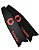 Nadadeiras Palas de Fibra de carbono - Carbonfish SHARK  - Vermelho - Imagem 1